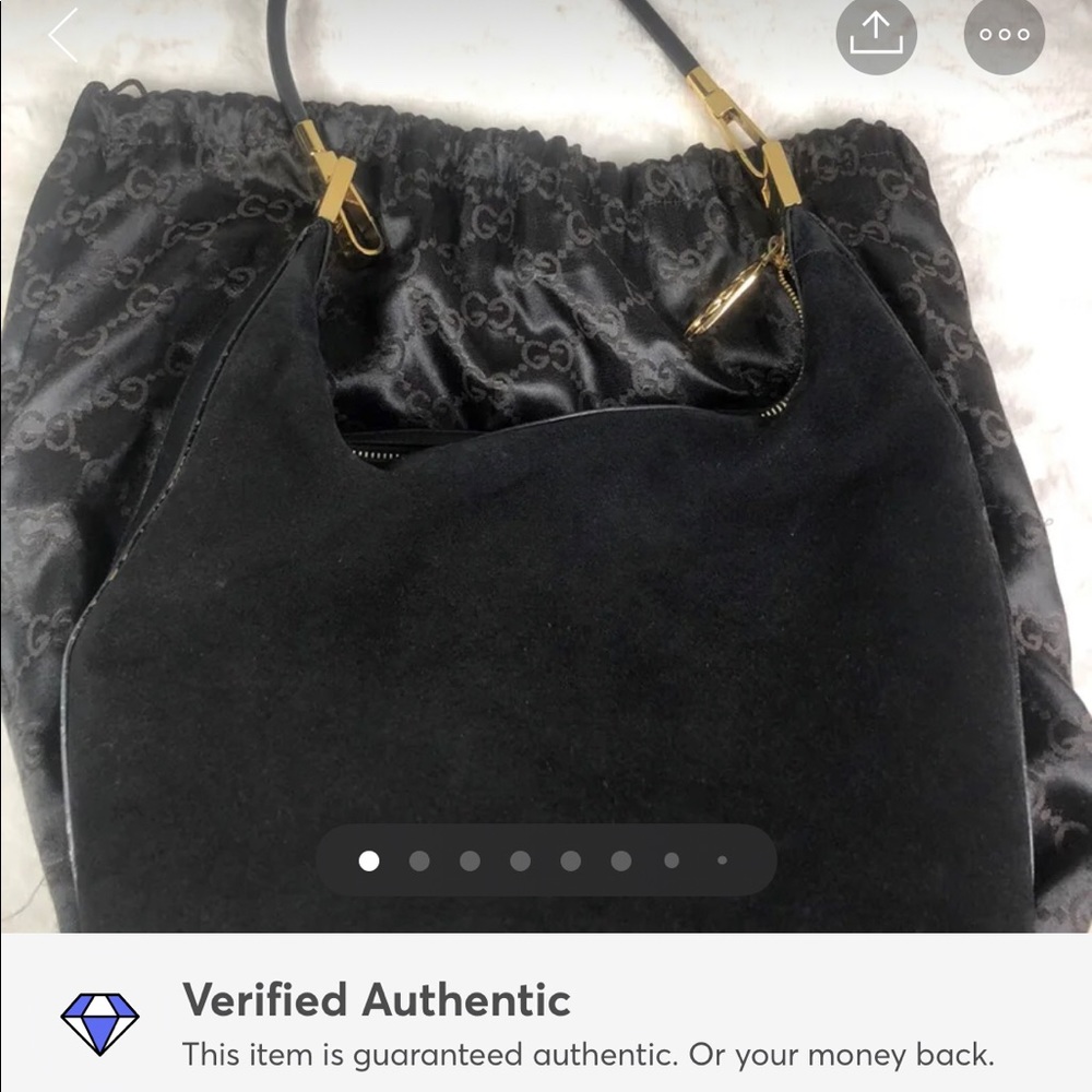Gucci One-strap Suede Shoulder Bag